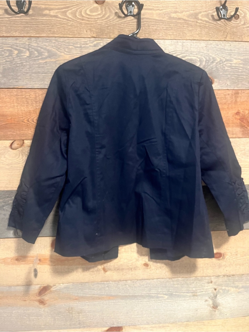 NWT Dress Barn Navy Military-Style Button Jacket - Picture 5 of 5
